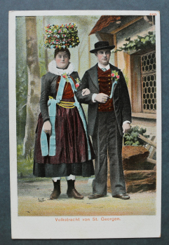 Postcard PC Costume St Georgen 1905-1925